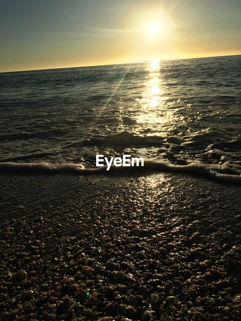 SCENIC VIEW OF SEA DURING SUNSET