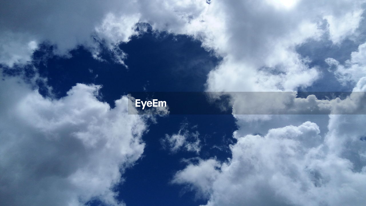 Low angle view of cloudy sky