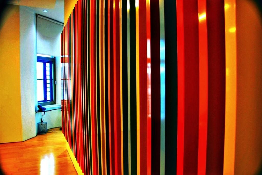 VIEW OF MULTI COLORED WALL