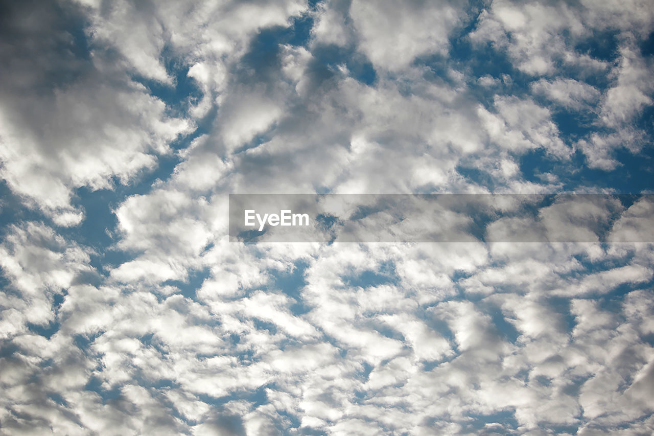 Low angle view of clouds in sky