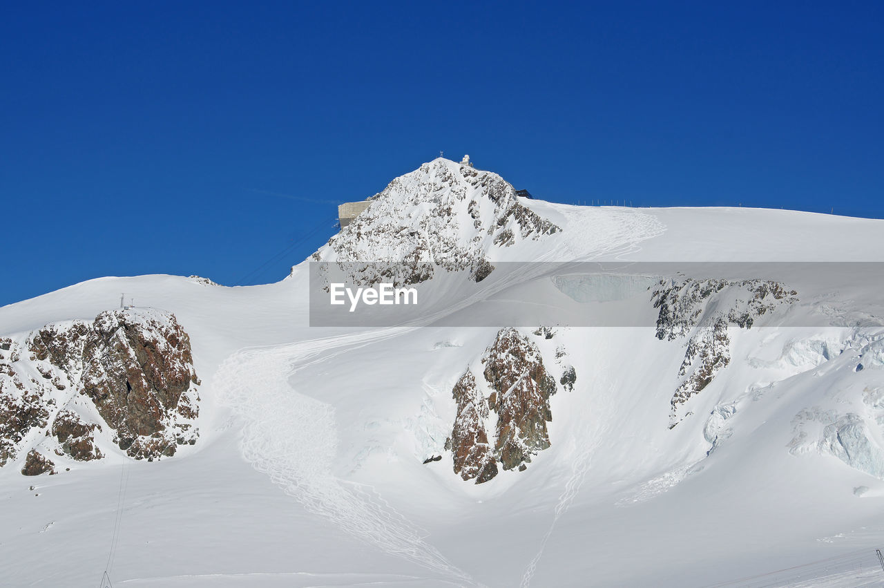Snowcapped mountain against sky
