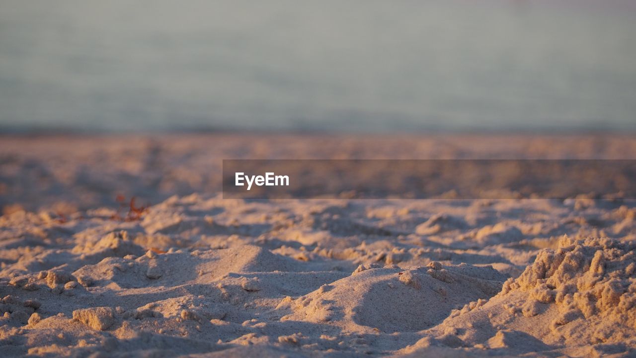 Aerial view of land on beach