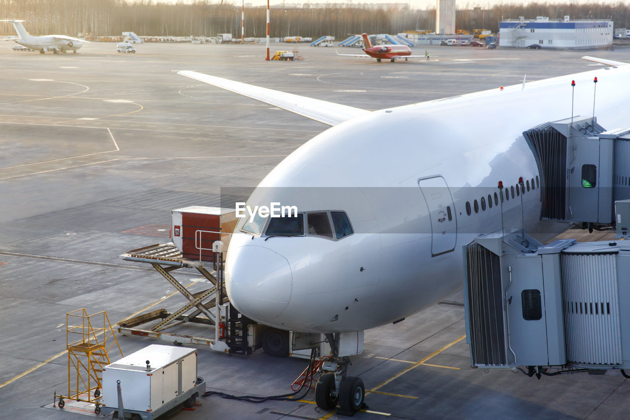 View of airplane on airport