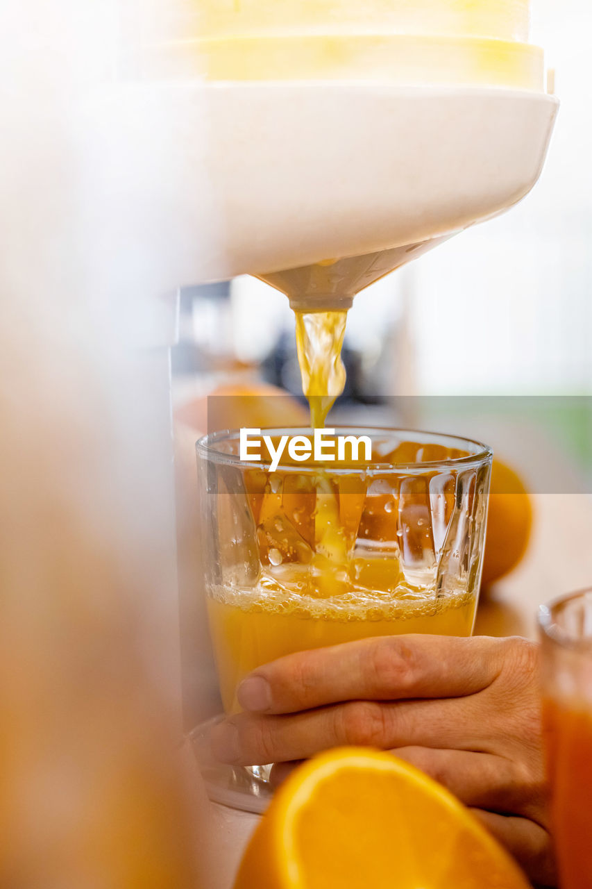 Close-up of drink on table