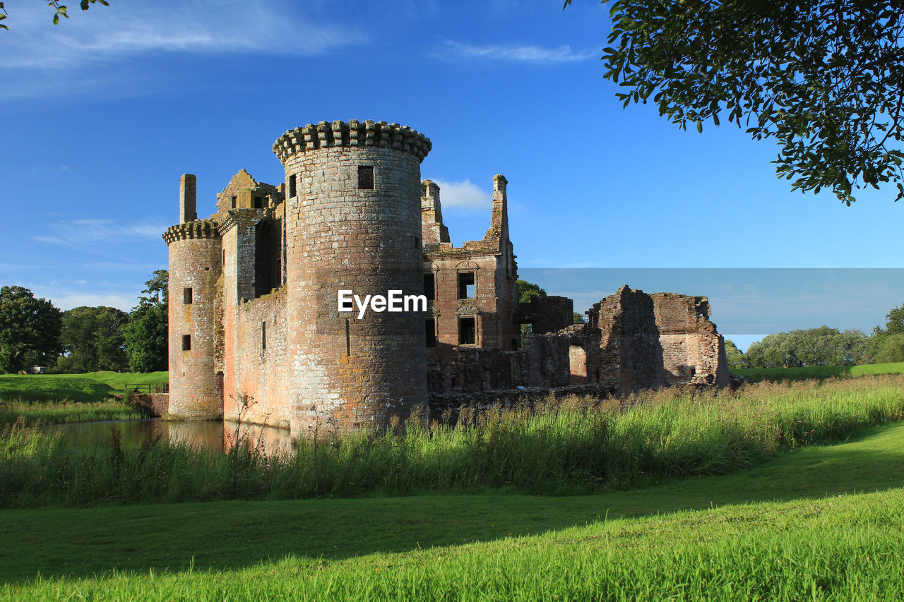 Caerlaverock castle, dumfries, scotland