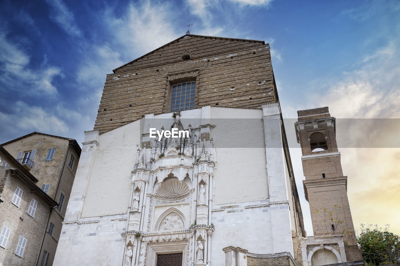 low angle view of building against sky