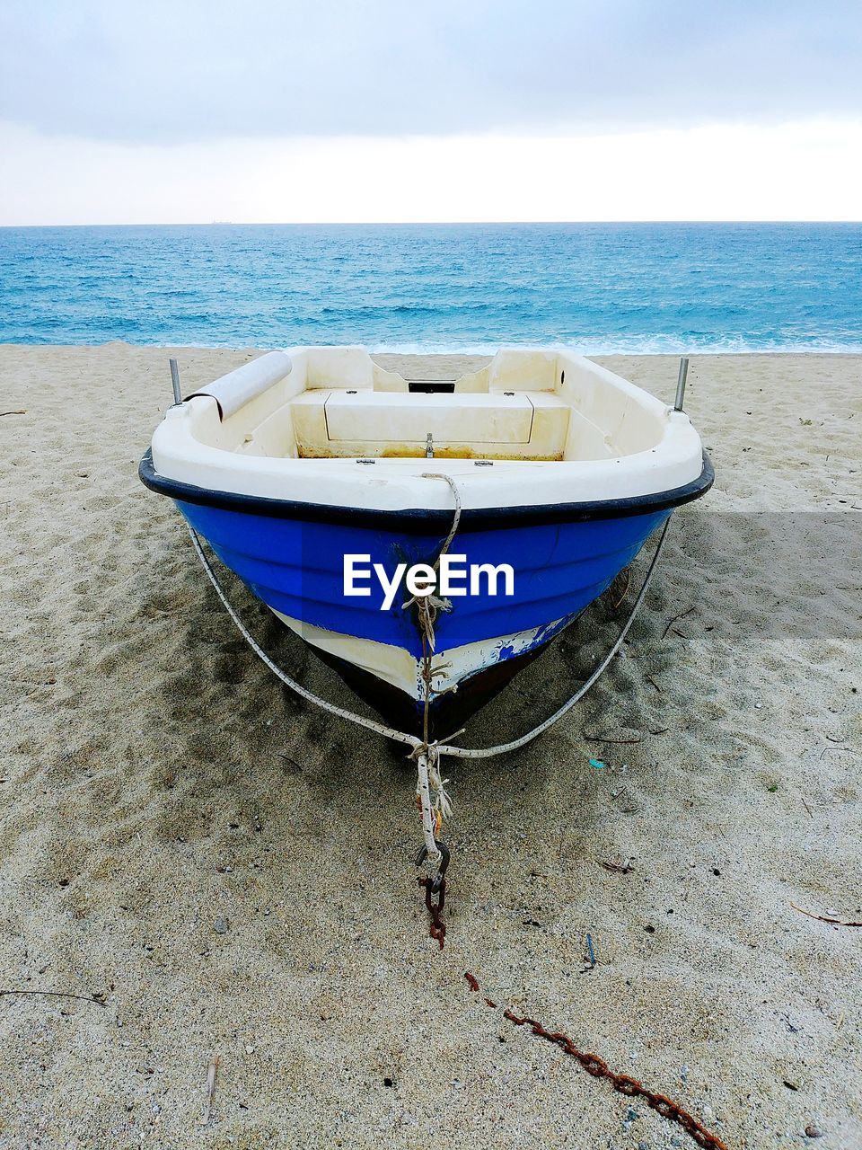 Lonely boat in calabria - italy