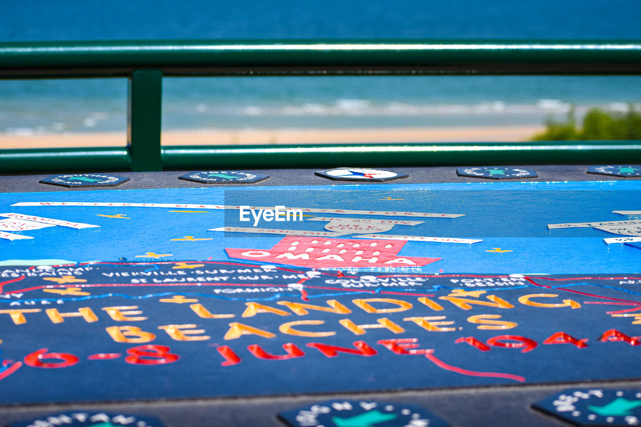 TEXT WRITTEN ON SWIMMING POOL