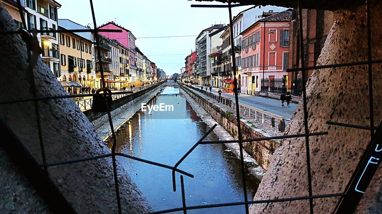 VIEW OF CANAL IN CITY