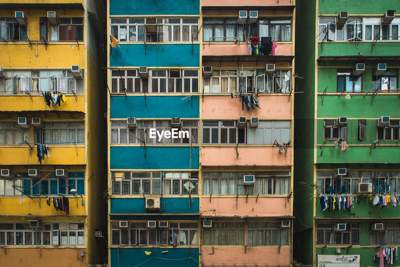 Full frame shot of residential building