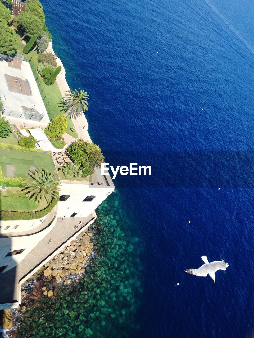 VIEW OF SEA AGAINST BLUE SKY