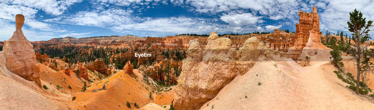 PANORAMIC VIEW OF ROCK FORMATIONS