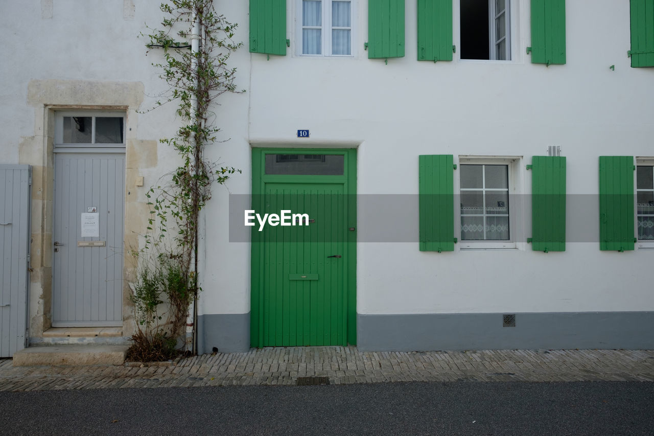 CLOSED DOORS OF BUILDING