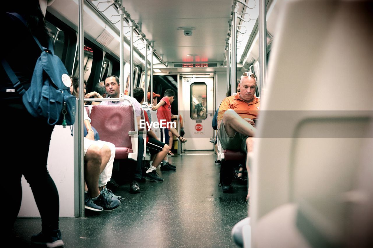 PEOPLE WAITING IN TRAIN