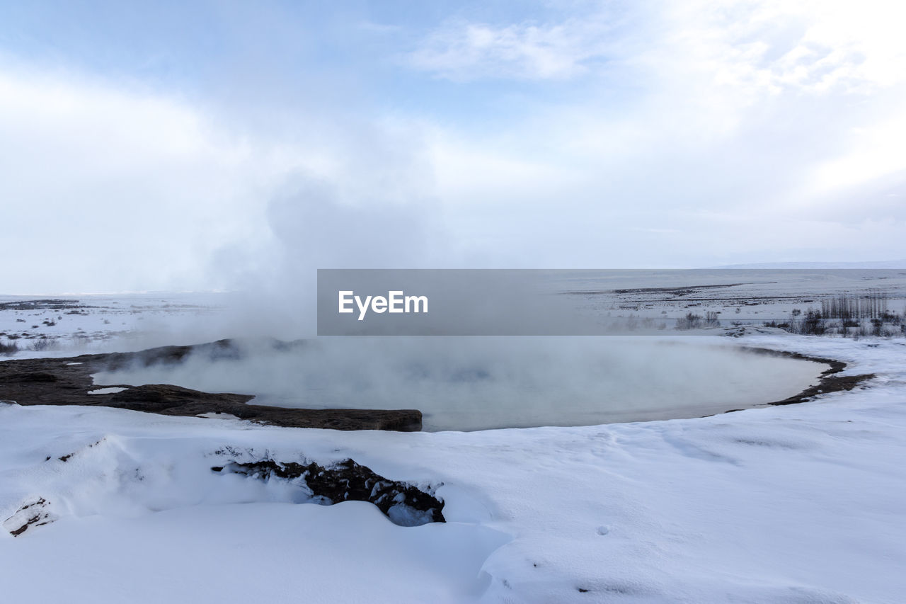 SCENIC VIEW OF SNOWCAPPED LANDSCAPE AGAINST SKY