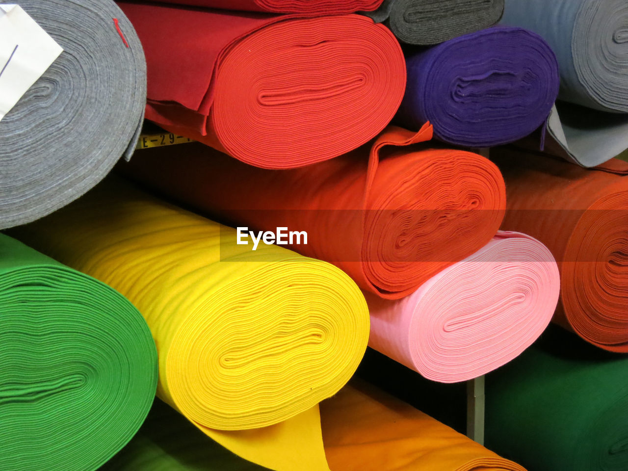 Rolls of felt