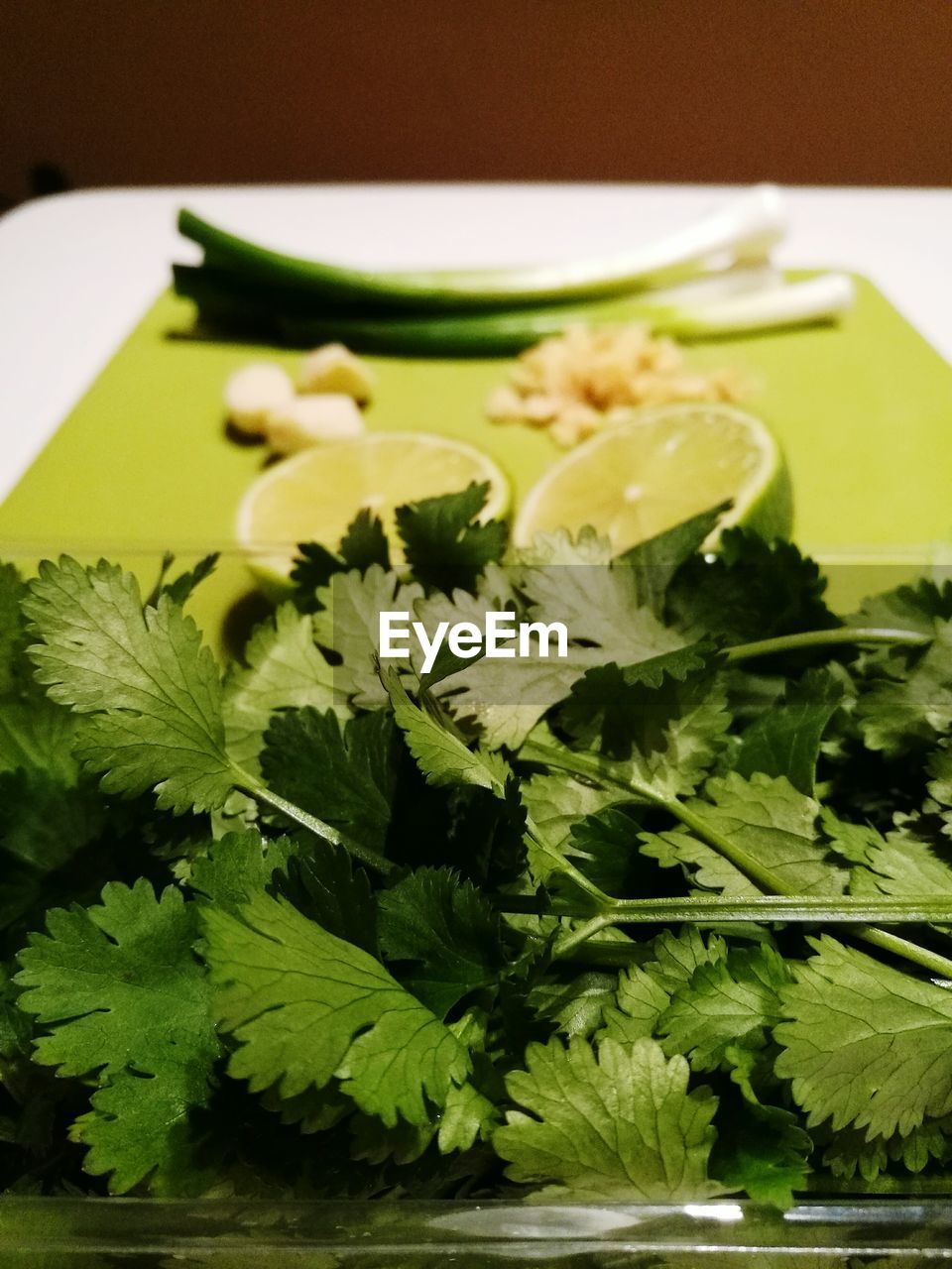 CLOSE-UP OF VEGETABLES IN PLATE