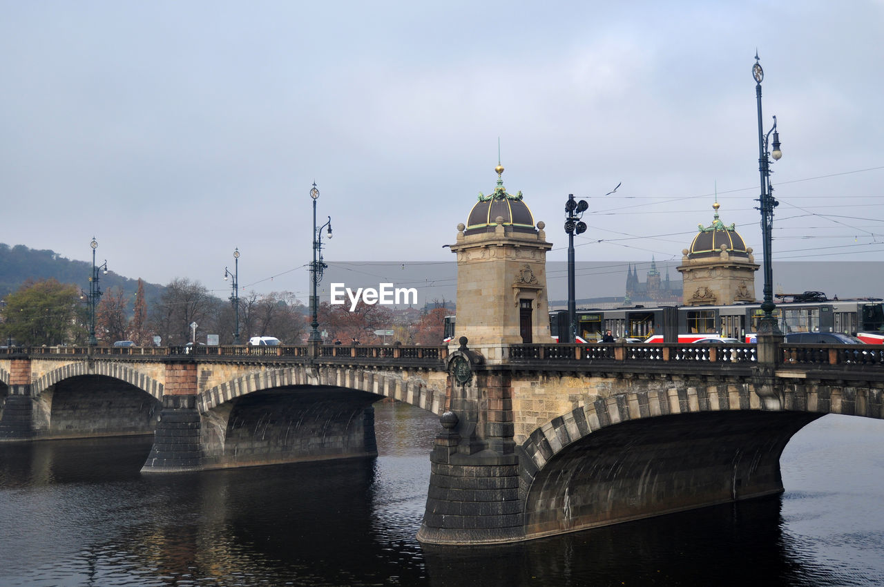 BRIDGE OVER RIVER IN CITY