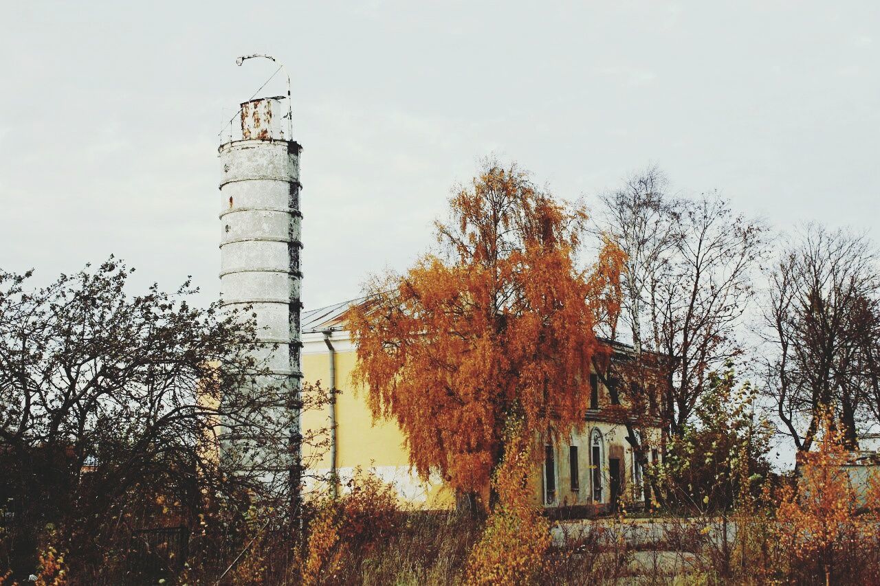 Low angle view of built structure against the sky