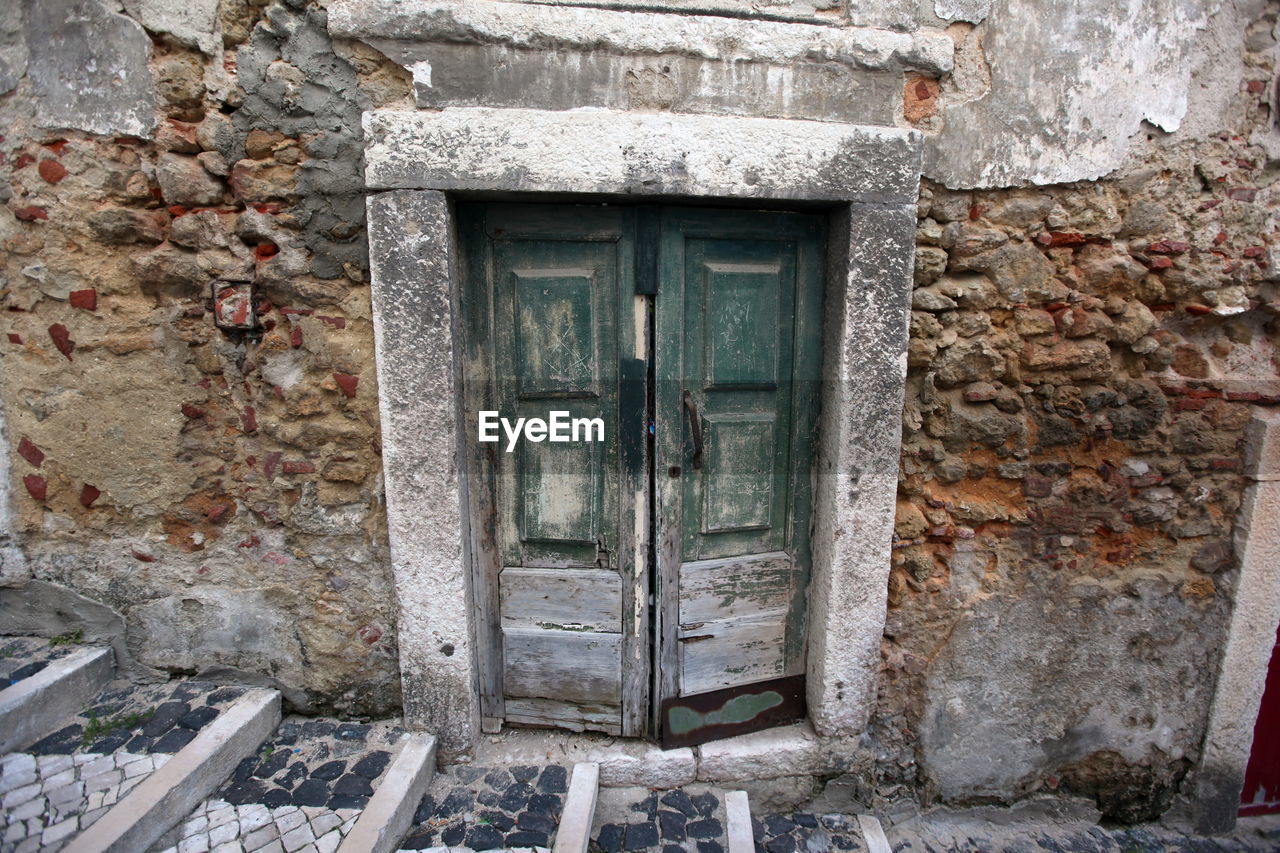 Abandoned house doorway