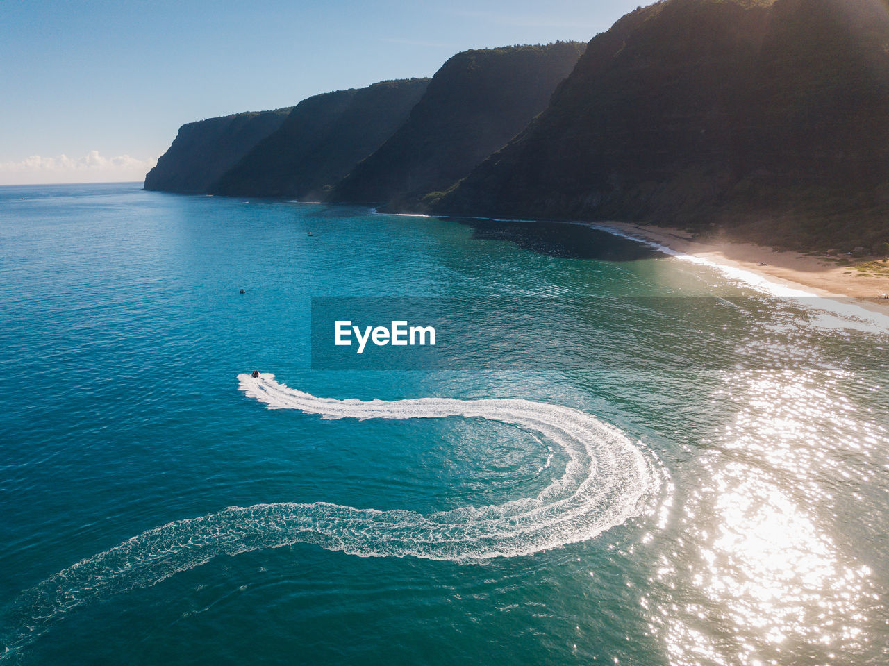 PANORAMIC SHOT OF SEA AGAINST SKY