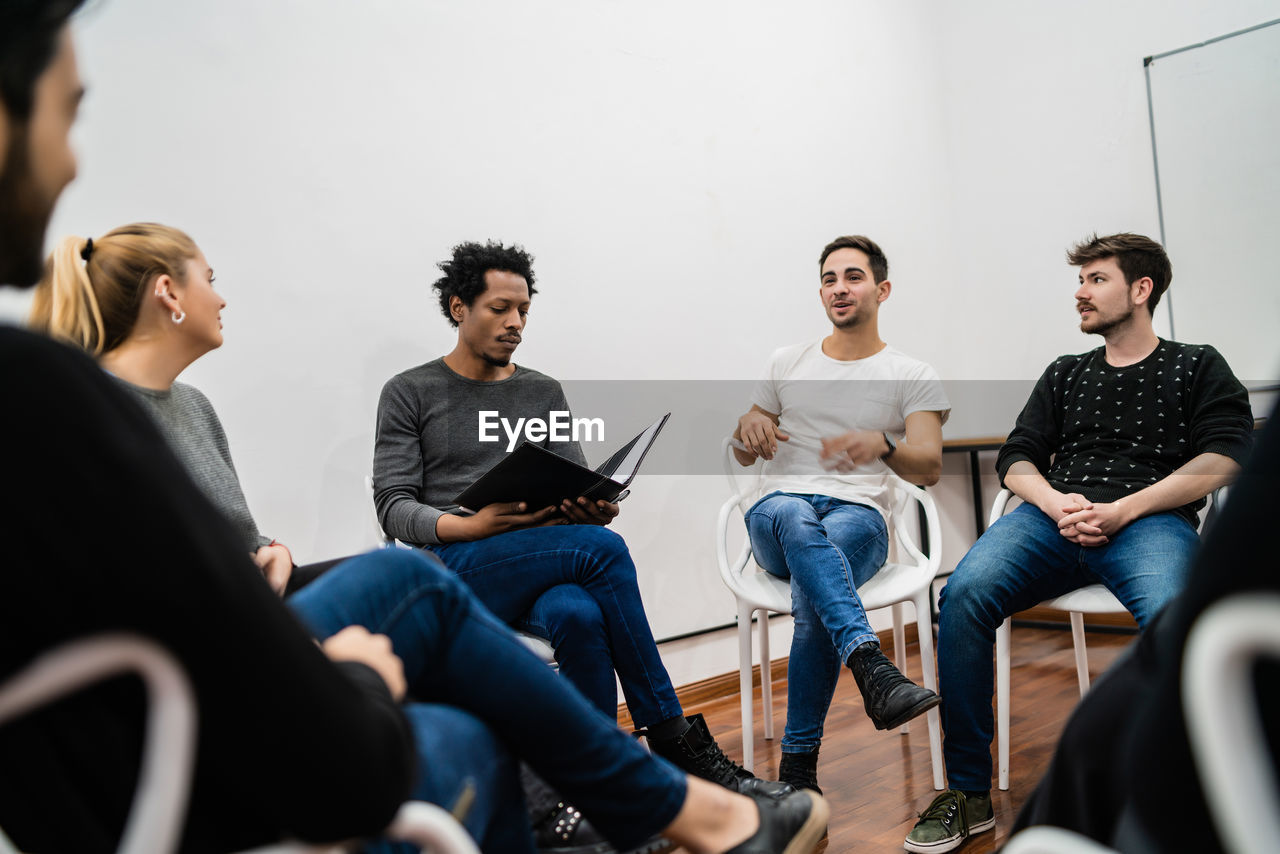 Business people discussing in meeting