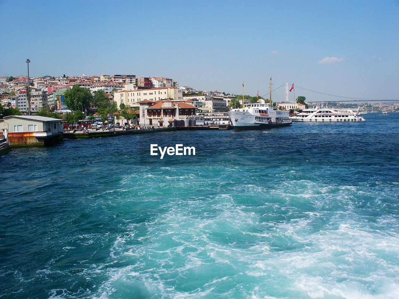 River against townscape