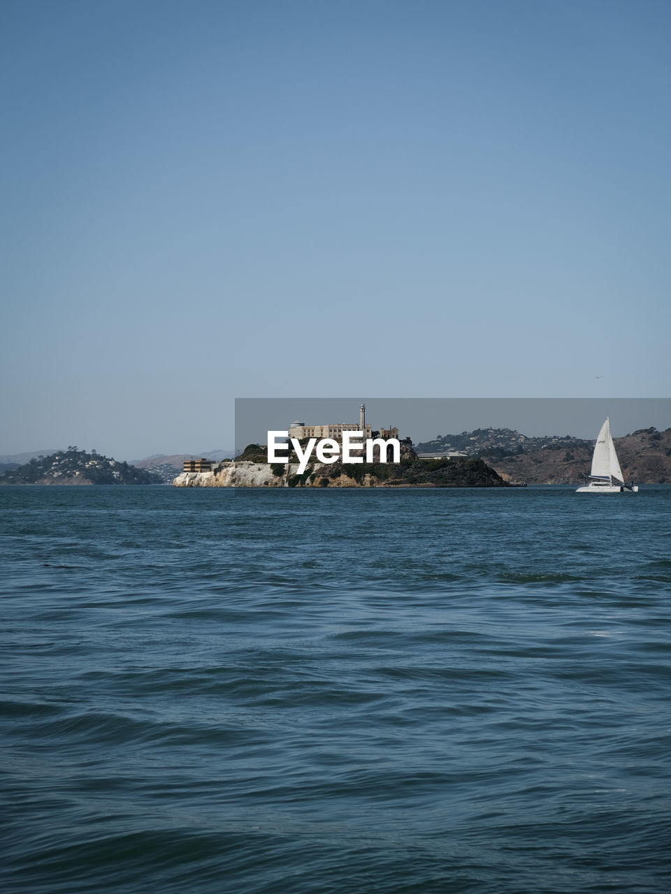 VIEW OF SEA AGAINST CLEAR SKY