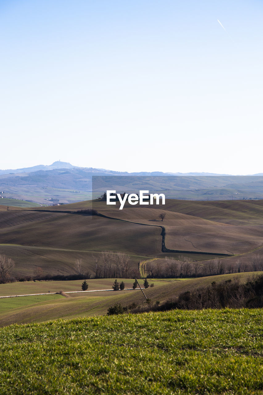 SCENIC VIEW OF FARM AGAINST SKY