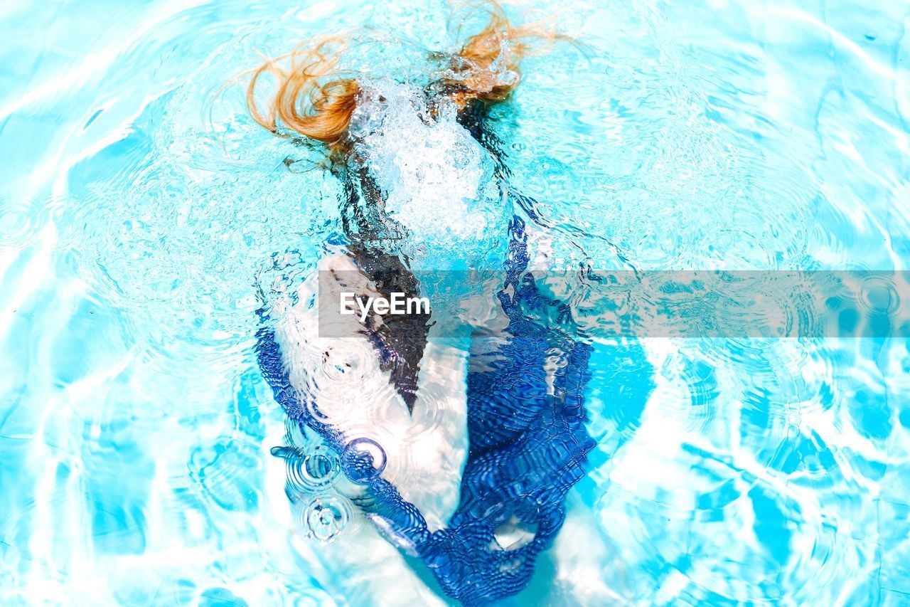 Full frame shot of water in swimming pool