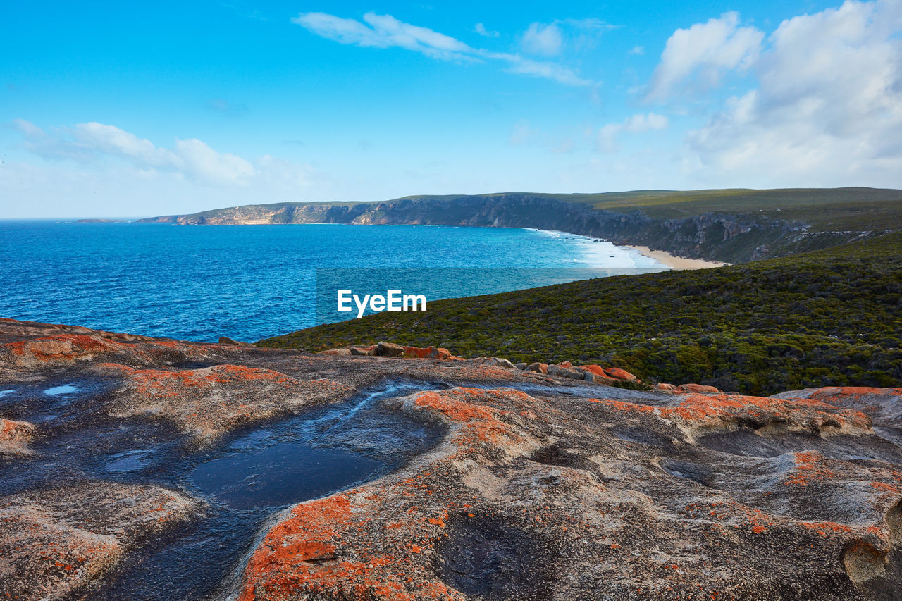 Scenic view of sea against sky