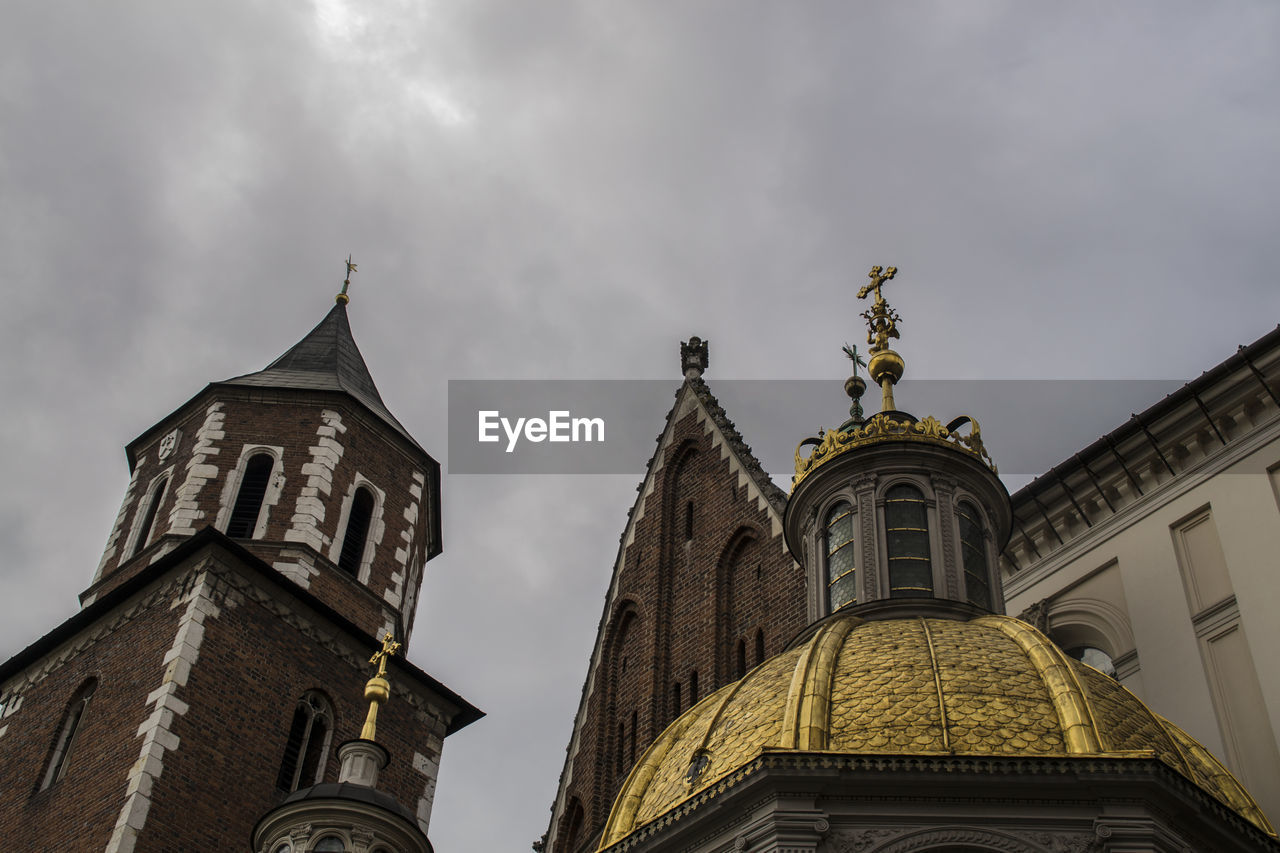 Low angle view of a wawel cathedral
