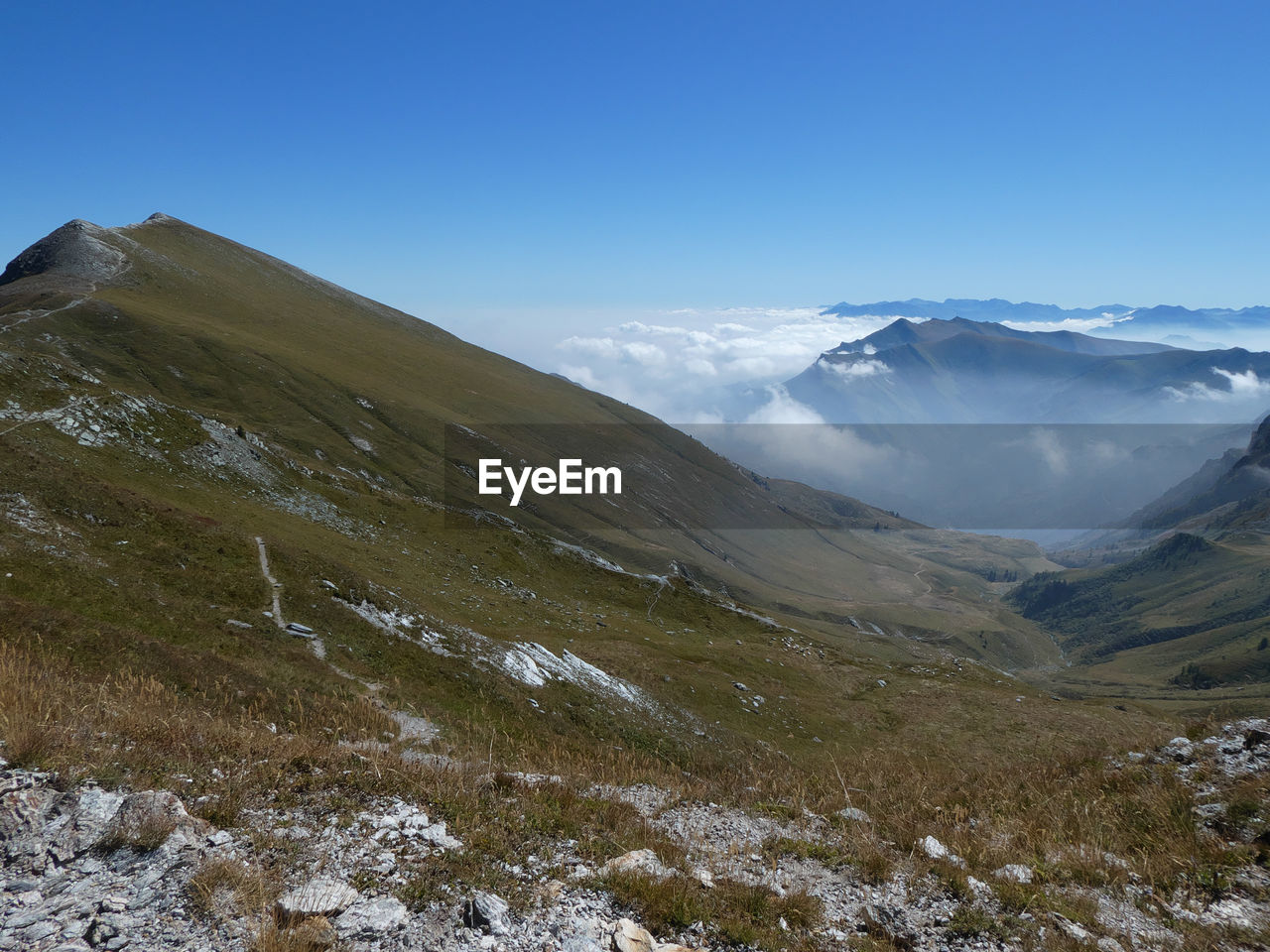 Scenic landscape near colle sibolet