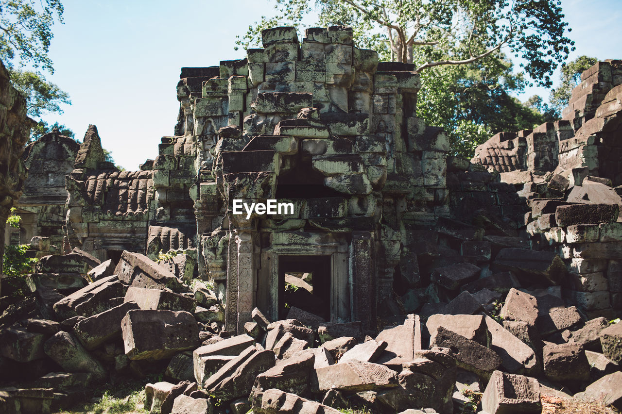 Old historical building in forest