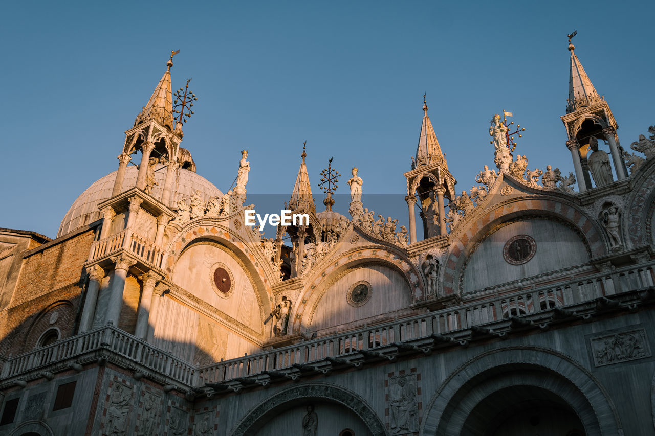 Church on the sunny day in venice, italy.