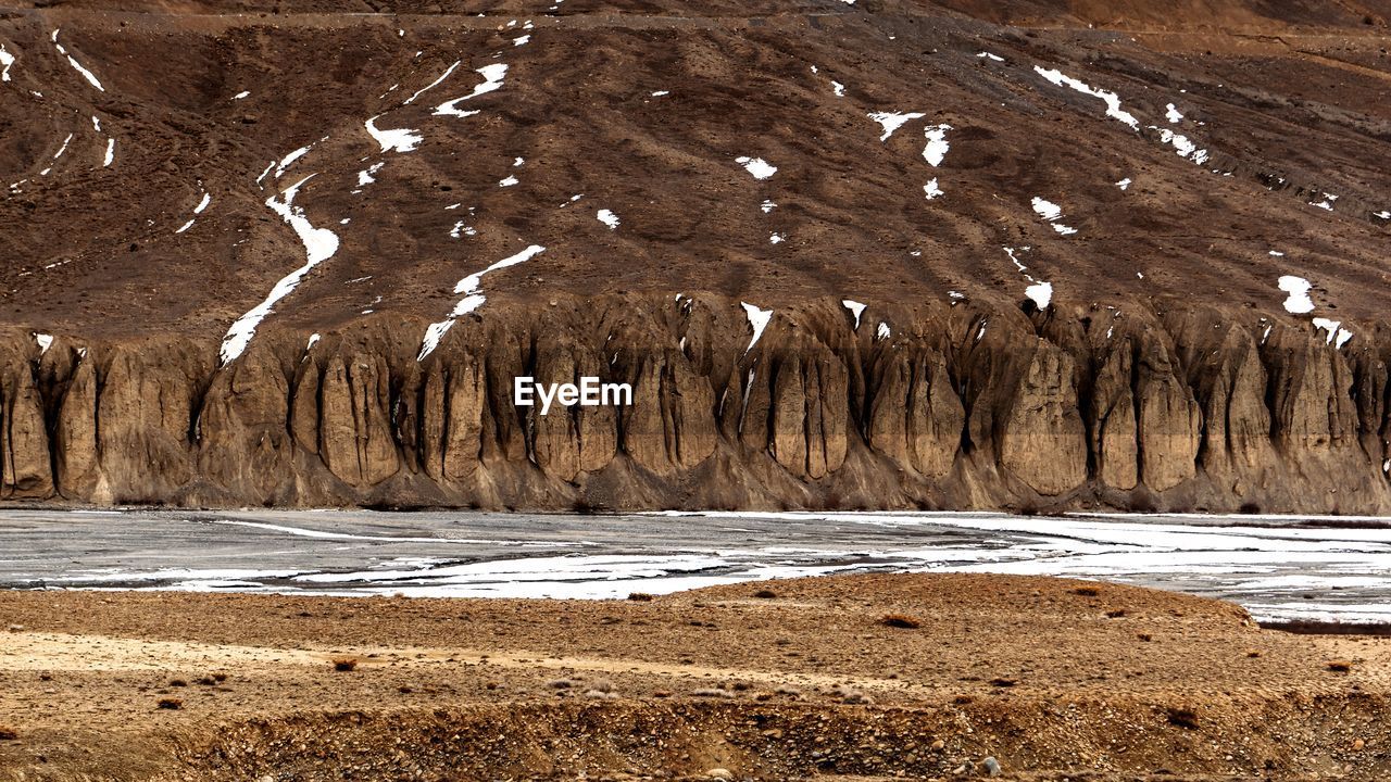 scenic view of lake against mountain