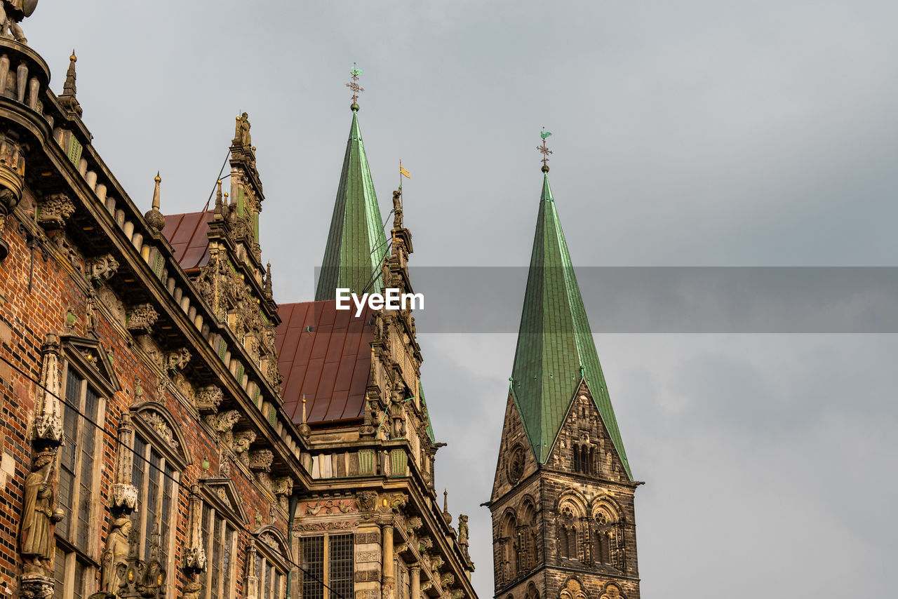 City hall and cathedral of bremen.