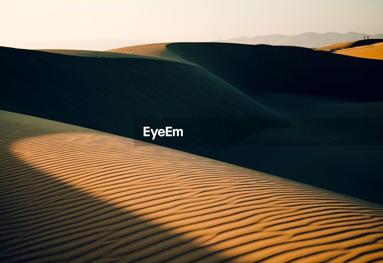 Scenic view of desert against sky