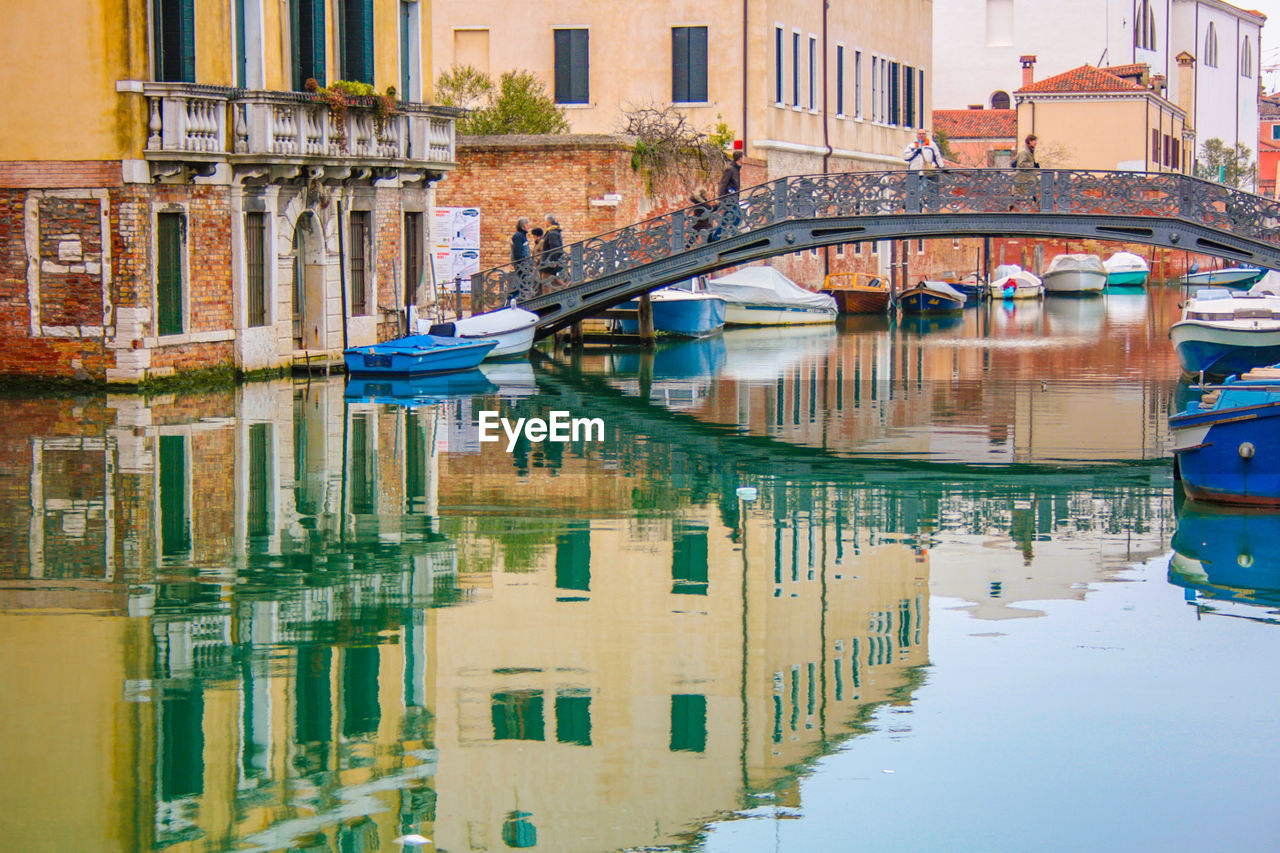 REFLECTION OF BUILDINGS ON CANAL