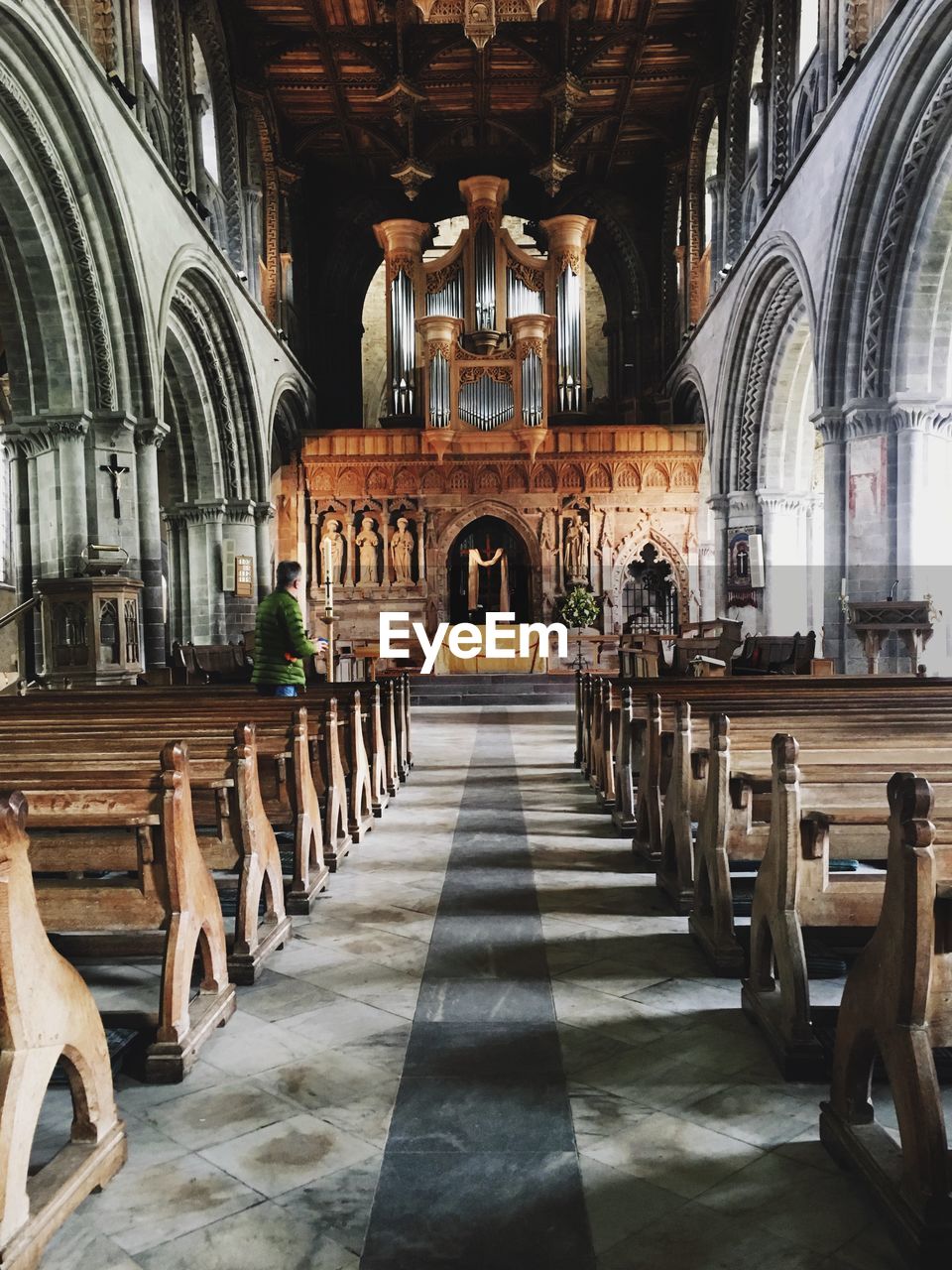 Man standing in church