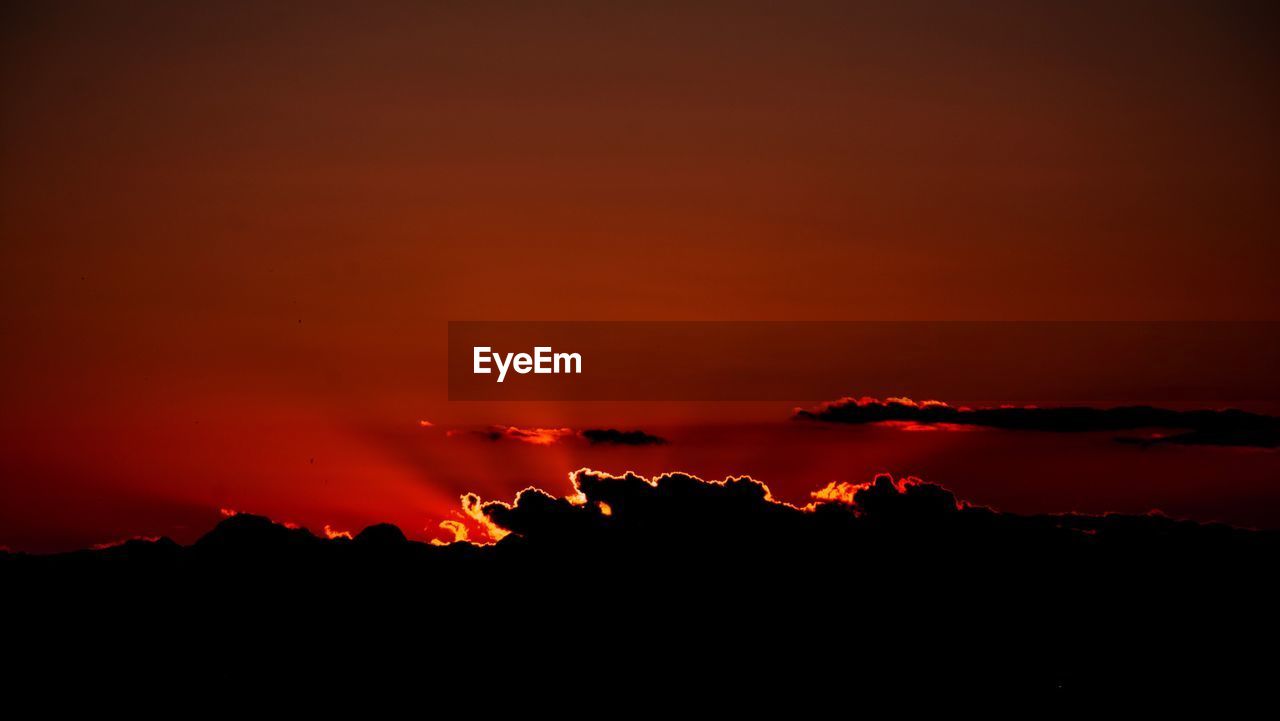 Scenic view of sky during sunset