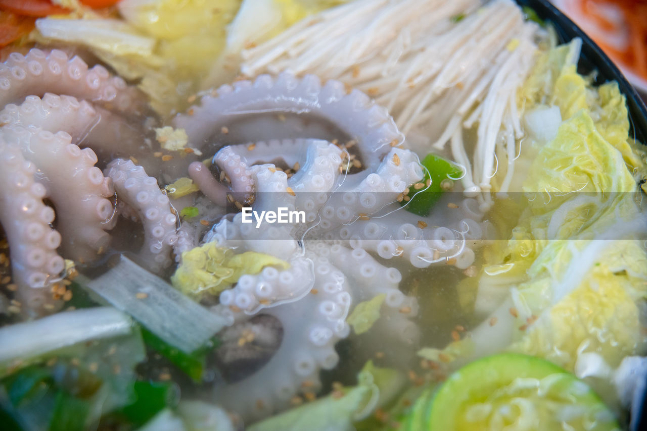 close-up of food on table