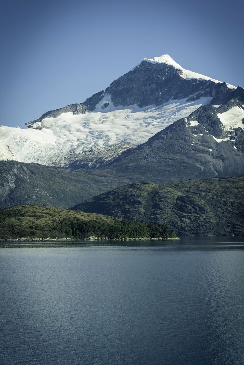 SCENIC VIEW OF LAKE BY MOUNTAINS AGAINST SKY