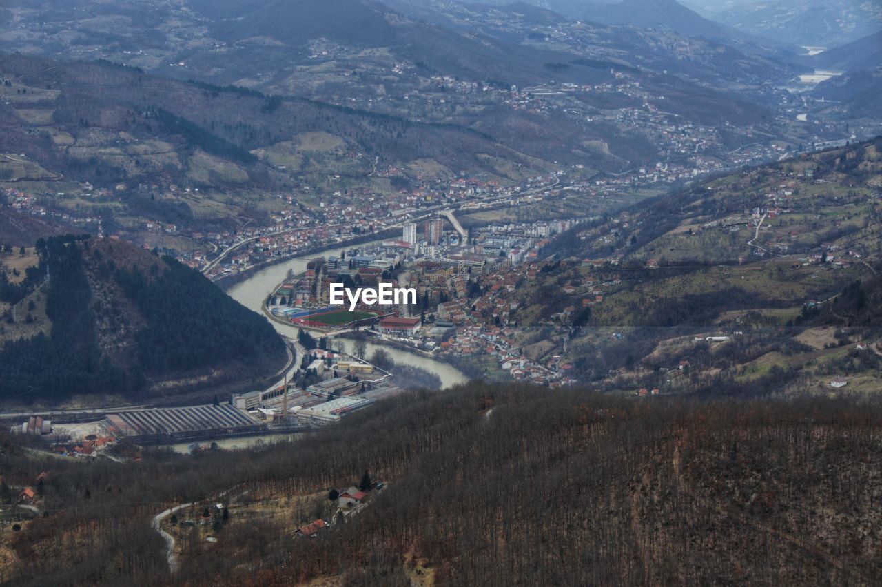 View of city priboj in serbia