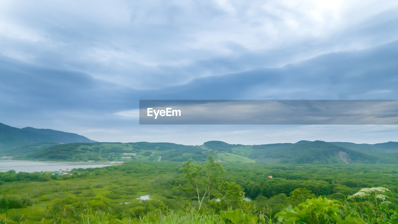 Scenic view of landscape against sky