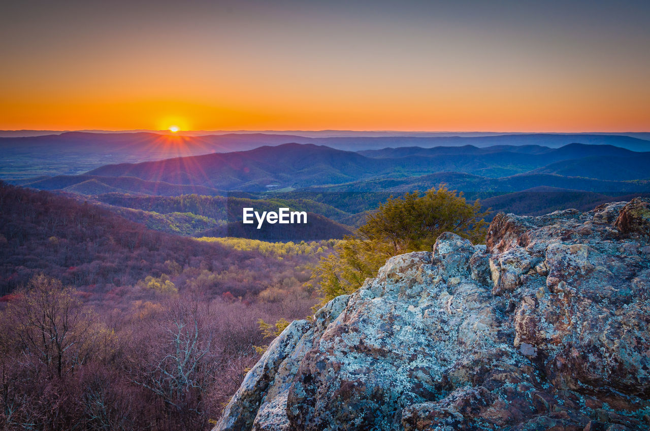 SCENIC VIEW OF LANDSCAPE DURING SUNSET