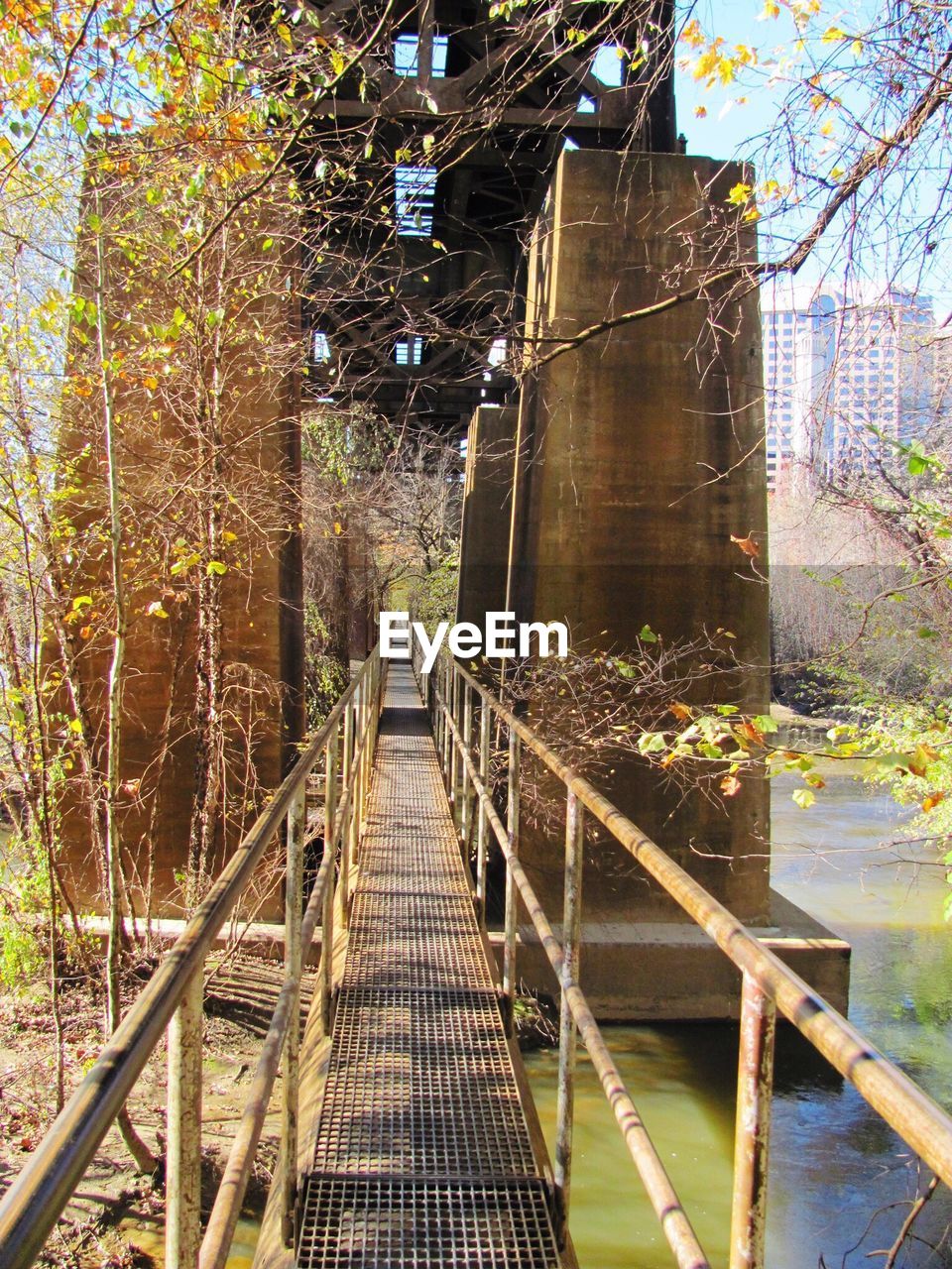 FOOTBRIDGE OVER RIVER