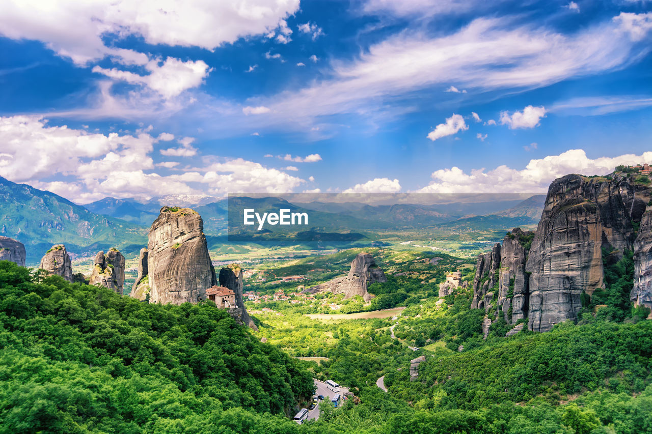 Meteora greece a. one of the largest  built complexes of eastern orthodox monasteries in greece