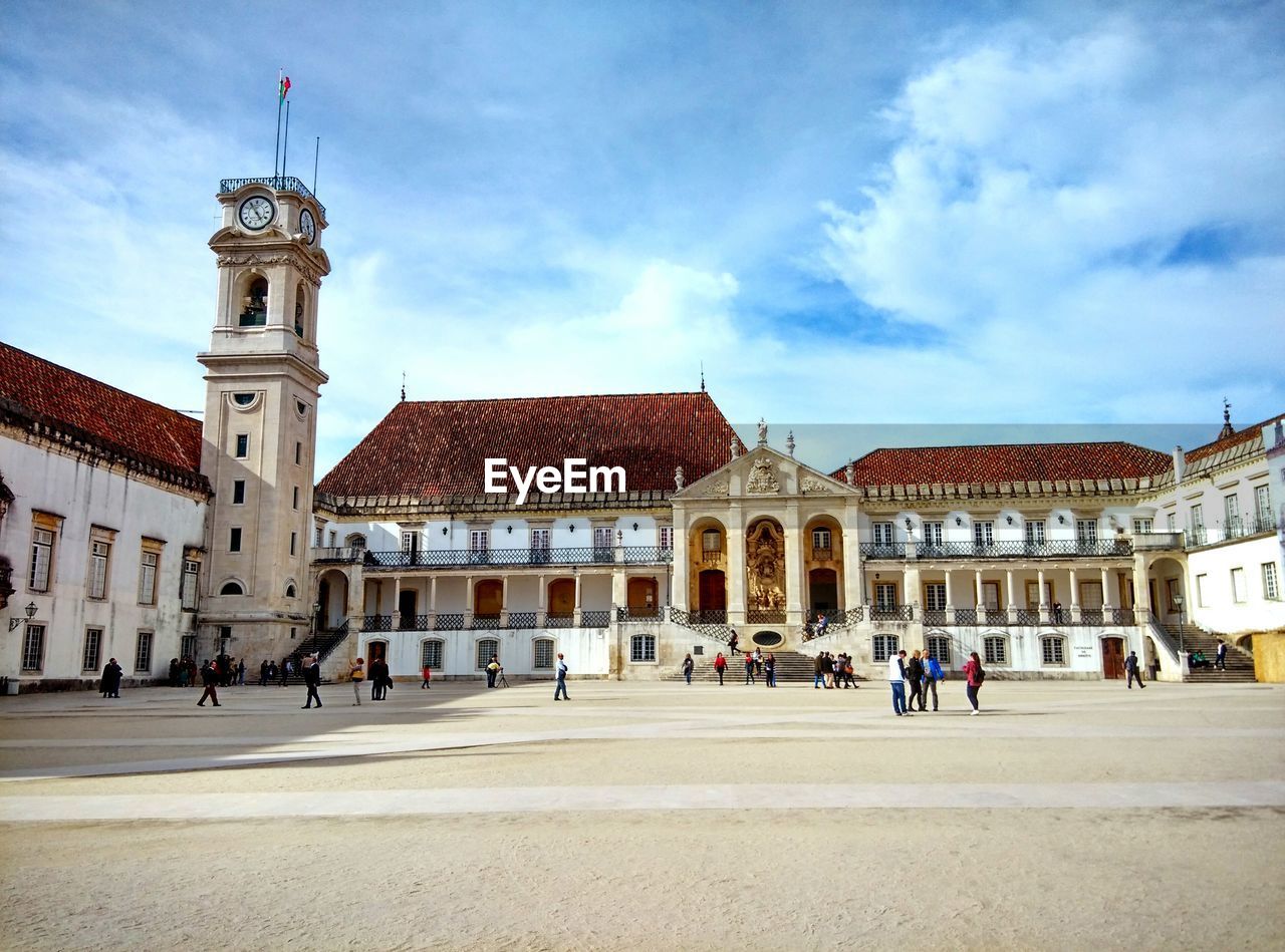 University of coimbra against cloudy sky