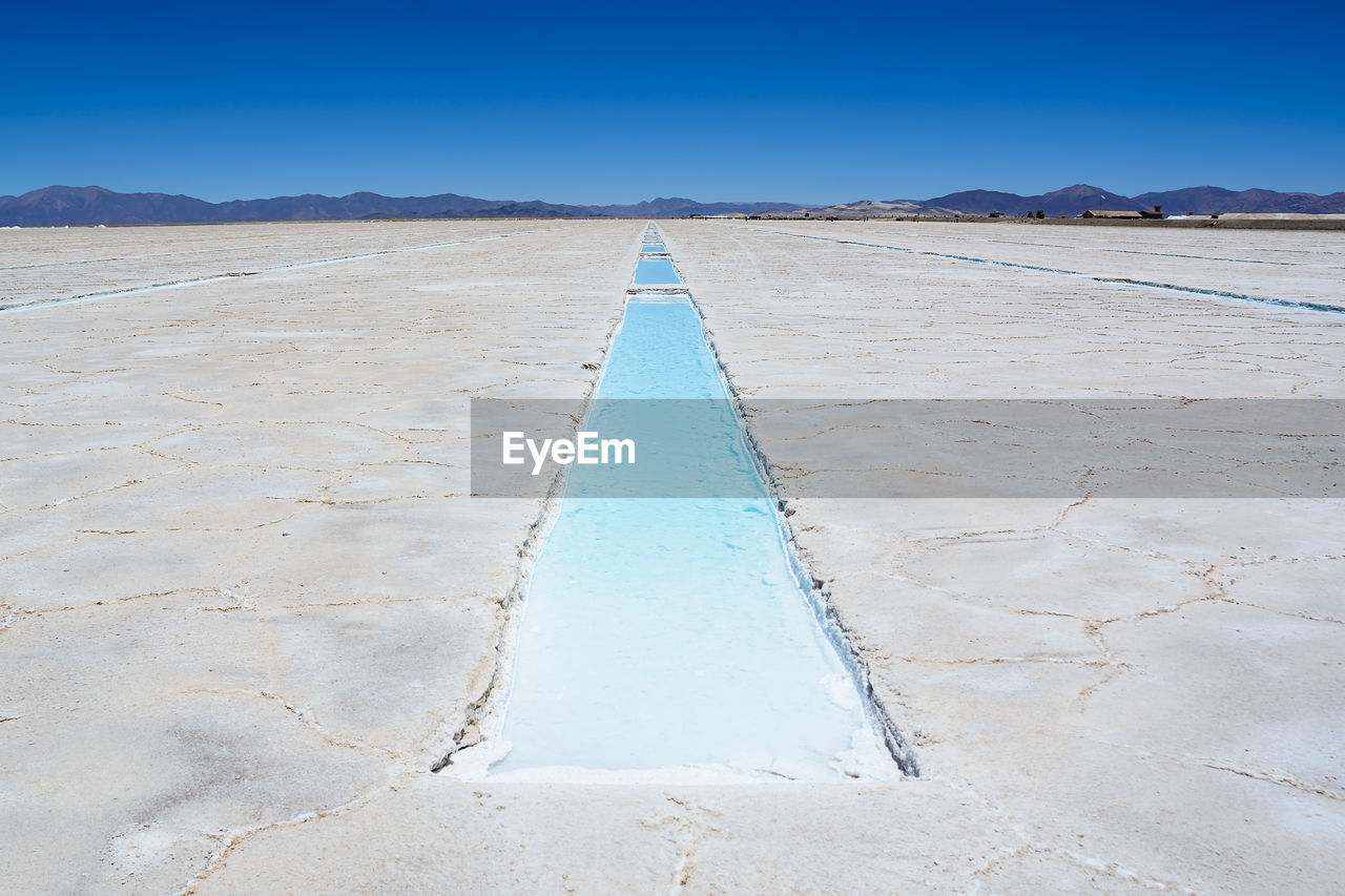 Landscape of salt pan